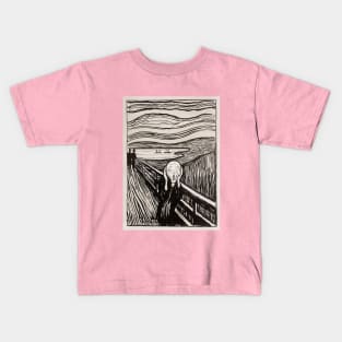 The Scream (1895) by Edvard Munch. Kids T-Shirt